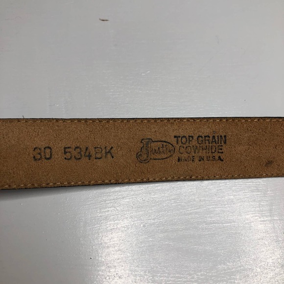 VINTAGE Justin Leather Belt main image 6